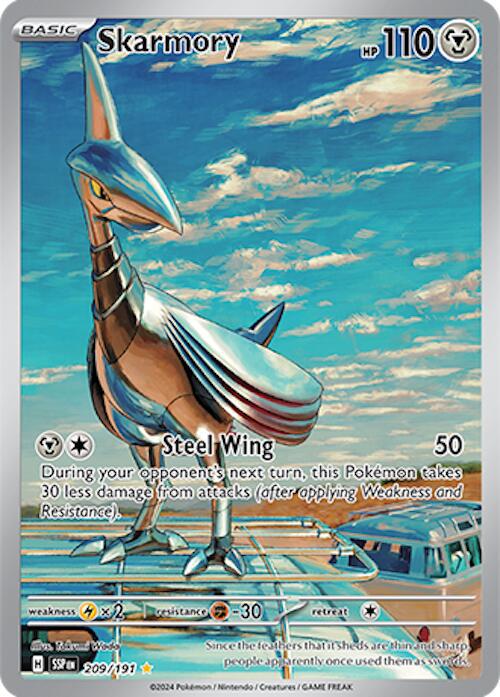 Skarmory 209/191 Illustration Rare Surging Sparks