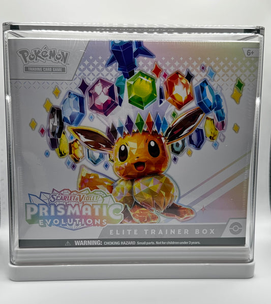 Prismatic Evolutions Elite Trainer Box (price includes shipped in plastic storage container)