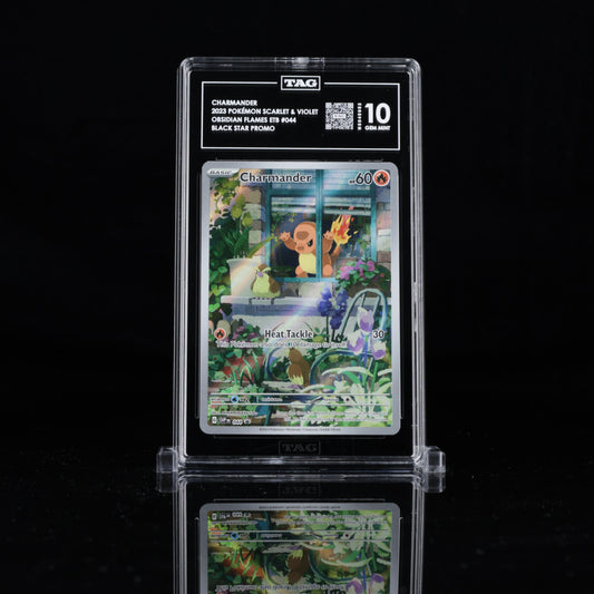 TAG GEM MINT 10 | CHARMANDER 2023 POKÉMON SCARLET & VIOLET BLACK STAR PROMOS #044 OBSIDIAN FLAMES ELITE TRAINER BOX