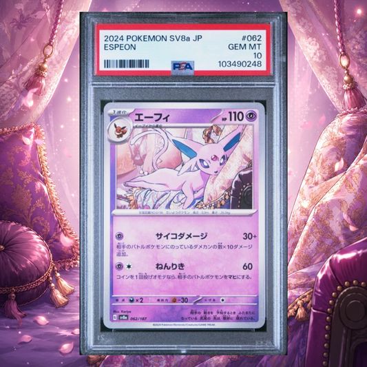 PSA GEM MINT 10 | Espeon #62 Pokemon Japanese Terastal Festival